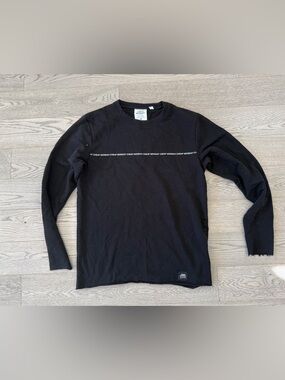 Cheap Monday Black Minimal Logo Long Sleeve (Size M)